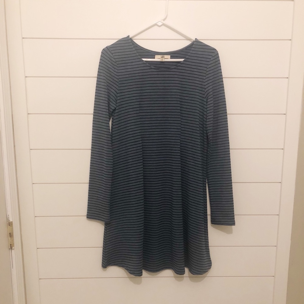 Blue Striped Dress
